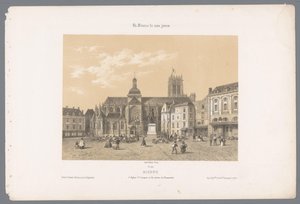 Vista de la iglesia de Saint-Jacques y de la estatua de Duquesne en Dieppe
Dieppe. l