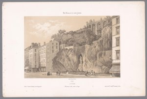 Vista de la estatua de Johannes Kleberger en Lyon Lyon. L
