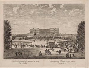 Vista del Palacio de Versalles desde el jardín