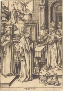 El sacrificio de Joaquín, c. 1490-1500 de Israhel van Meckenem