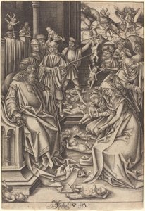 Masacre de los inocentes, c. 1490-1500 de Israhel van Meckenem