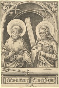 Santos Pedro y Andrés de Israhel van Meckenem