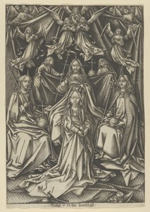 La Coronación de la Virgen, de La vida de la Virgen de Israhel van Meckenem