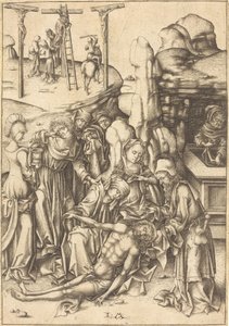 La lamentación, c. 1480 de Israhel van Meckenem