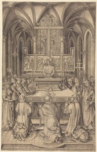 La Misa de San Gregorio de Israhel van Meckenem