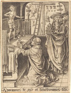 La Misa de San Gregorio de Israhel van Meckenem