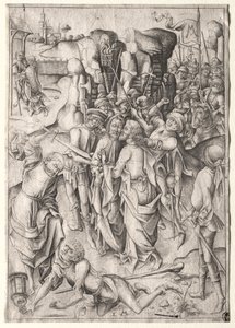 La Pasión: Cristo capturado de Israhel van Meckenem