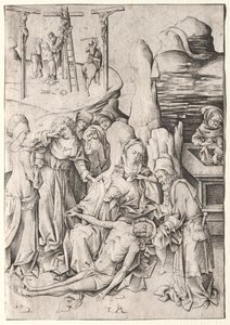 La Pasión: Descendimiento de la Cruz de Israhel van Meckenem