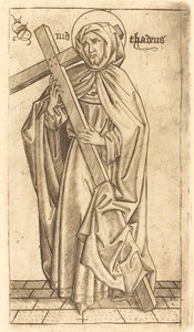San Judas Tadeo (?) o San Simón (?) de Israhel van Meckenem after Master E.S.