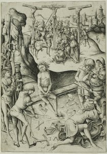 La Crucifixión de Israhel van Meckenem the younger