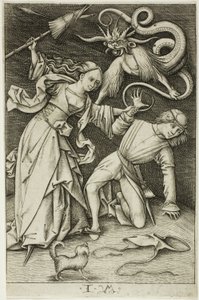 La lucha por los pantalones de Israhel van Meckenem the younger