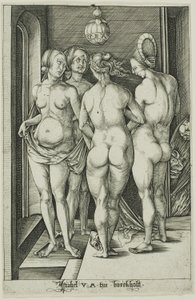 Las cuatro brujas de Israhel van Meckenem the younger