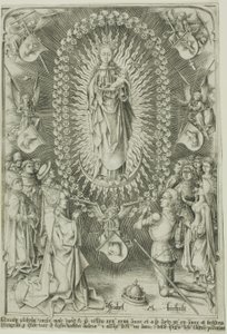 La Virgen del Rosario de Israhel van Meckenem the younger