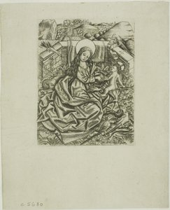 La Virgen y el Niño en el Huerto de Israhel van Meckenem the younger