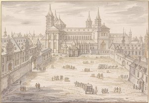 La catedral de Speyer y el palacio episcopal. 1621 de Israël Silvestre