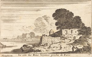 El rincón de los buenos hombres cerca de París de Israël Silvestre