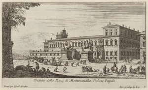 Vista de la Plaza de Montecavallo de Israël Silvestre