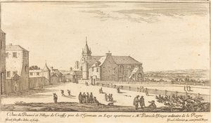 Vista del Priorato y el Pueblo de Croissy