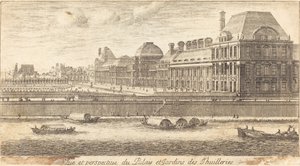 Vista y perspectiva del Palacio y Jardines de las Tullerías de Israël Silvestre