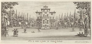 Vista del Palacio y Jardín del Cardenal Ludovise de Israël Silvestre