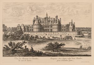 Vista del Castillo de Chambord, del lado de la entrada, 1678