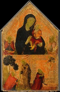 Madonna y el niño con los santos Miguel y Juan Bautista, El Noli Me Tangere de Italian