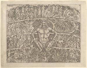 El Infierno, después del Fresco en el Camposanto de Pisa de Italian 15th Century
