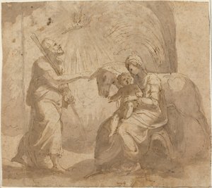 El descanso en la huida a Egipto de Italian 16th Century