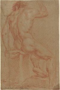Figura Masculina Desnuda (recto) de Italian 17th Century