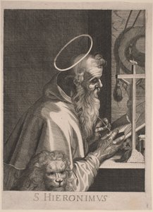 San Jerónimo de Italian 17th Century, after Aegidius Sadeler II