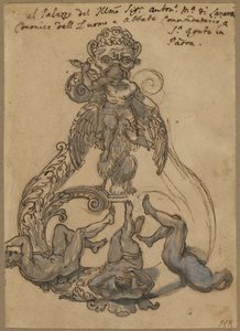 Aldaba con Zeus venciendo a los gigantes de Italian 17th Century or Italian 18th Century