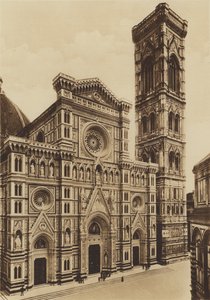 Firenze / Florencia: La Fachada de la Catedral, Arch De Fabris y del Moro (fotografía en b/n) de Italian Photographer
