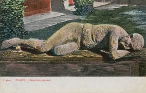 Humano congelado en el museo de Pompeya de Italian Photographer
