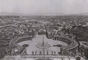Italia: Roma, panorama tomado desde la cúpula de San Pedro
