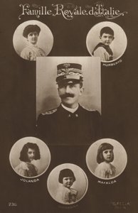 Rey Víctor Manuel II y su familia de Italian Photographer