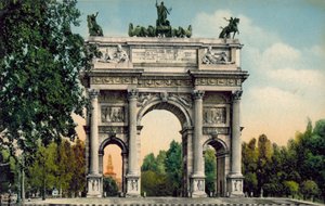 Milán / Milan: Arco della Pace (foto en color) de Italian Photographer