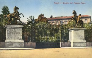 Nápoles, Italia, Jardines del Palacio Real