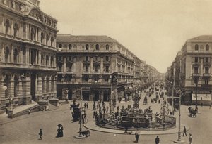 Nápoles: Piazza Della Borsa E Rettifilo Corso Umberto I de Italian Photographer