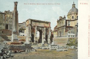 Roma, Italia, Arco de Septimio Severo, La Columna de Foca de Italian Photographer