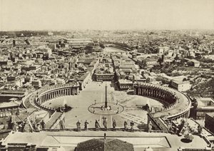 Plaza de San Pedro y Panorama de la Ciudad desde la Cúpula