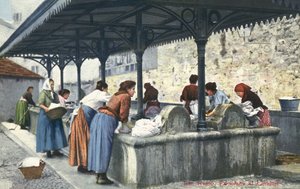 San Remo, Italia, mujeres lavando ropa de Italian Photographer