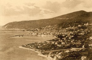 San Remo, Panorama desde Poggio (foto en b/n) de Italian Photographer