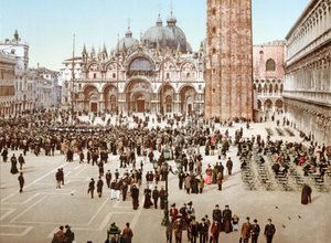 Plaza de San Marcos, Venecia, 1890-1900 de Italian Photographer