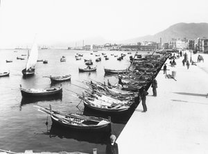 El Puerto de Palermo, Sicilia, c.1920 de Italian Photographer