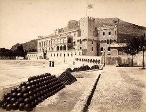 El Palacio del Príncipe en Montecarlo, en el Principado de Mónaco de Italian Photographer