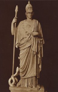 La estatua de Minerva en el Museo Vaticano, Roma