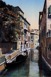 Venecia, Palazzo Van Axel (foto coloreada)