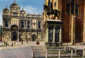 Venecia / Venice: Monumento a B Colleoni (foto en color) de Italian Photographer