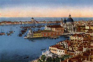 Venezia / Venecia: Panorama desde el Campanile (foto en color) de Italian Photographer