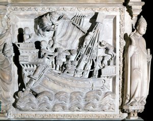 Barco del siglo XIV. Iglesia de San Eustorgio en Milán. de Italian School